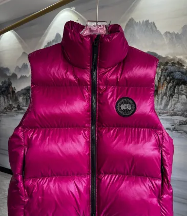 Canada Goose Black logo Cypress Puffer Series Fitted Solid Color Glossy High Neck Sleeveless Windproof Down Jacket #A57848 Canada Goose Black logo Cypress Puffer Series Fitted Solid Color Glossy High Neck Sleeveless Windproof Down Jacket #A57848