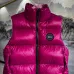 Canada Goose Black logo Cypress Puffer Series Fitted Solid Color Glossy High Neck Sleeveless Windproof Down Jacket #A57848