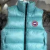 Canada Goose Black logo Cypress Puffer Series Fitted Solid Color Glossy High Neck Sleeveless Windproof Down Jacket #A57852