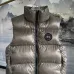 Canada Goose Black logo Cypress Puffer Series Fitted Solid Color Glossy High Neck Sleeveless Windproof Down Jacket #A57853