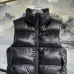 Canada Goose Black logo Cypress Puffer Series Fitted Solid Color Glossy High Neck Sleeveless Windproof Down Jacket #A57854