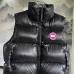 Canada Goose Black logo Cypress Puffer Series Fitted Solid Color Glossy High Neck Sleeveless Windproof Down Jacket #A57854