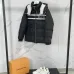 Gucci Black Puffer Jacket With White Stripes Unisex Style #A54548