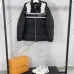 Gucci Black Puffer Jacket With White Stripes Unisex Style #A54548