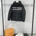 Gucci Black Puffer Jacket With White Stripes Unisex Style #A54548
