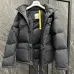 Moncler Olive Black Puffer Jacket Unisex Style With Unique Design #A54559