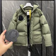 Moncler Olive Green Puffer Jacket Unisex Style With Unique Design #A54558
