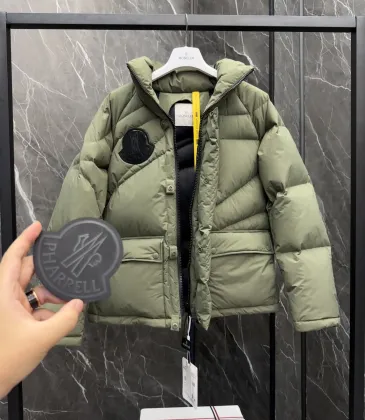 Moncler Olive Green Puffer Jacket Unisex Style With Unique Design #A54558