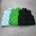 BV Woven Unisex Down Vests Green/Black/Skyblue #999930816