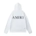 White/Black/Red AMIRI Hoodie With Bold Back Logo For Stylish Casual Outfits #A54407