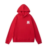White/Black/Red AMIRI Hoodie With Bold Back Logo For Stylish Casual Outfits #A54407