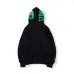 Bape Pink green tooth print double hoodie #99117334