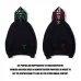 Bape Pink green tooth print double hoodie #99117334