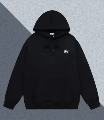 Burberry Black Hoodie With Iconic Equestrian Knight Logo And Classic Hooded Silhouette #A54430