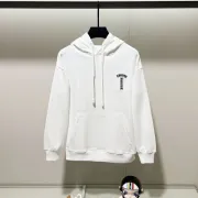 Chrome Hearts Inspired White Hoodie With Signature Cross Logo Print #A54444