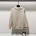 Chic Christian Dior Inspired White Hoodie with Elegant Embroidery #A54442