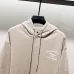 Chic Christian Dior Inspired White Hoodie with Elegant Embroidery #A54442