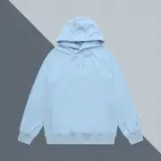 Dior Light Blue Hoodie With Signature Monogram Pattern And Classic Hooded Style #A54431