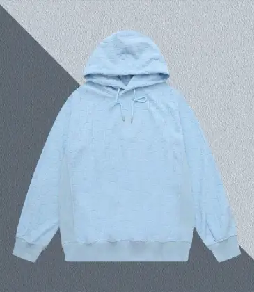 Dior Light Blue Hoodie With Signature Monogram Pattern And Classic Hooded Style #A54431