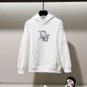 Dior hoodies for Dior hoodie for men Black/White #A54737