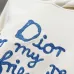 Stylish Dior - Inspired Cream Hoodie with Unique Slogan Print #A54443