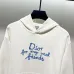 Stylish Dior - Inspired Cream Hoodie with Unique Slogan Print #A54443