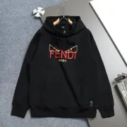 Fendi Hoodies for MEN Black/White 420g #A54507