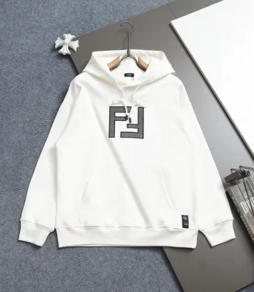Fendi Hoodies for MEN Black/White 420g #A54508