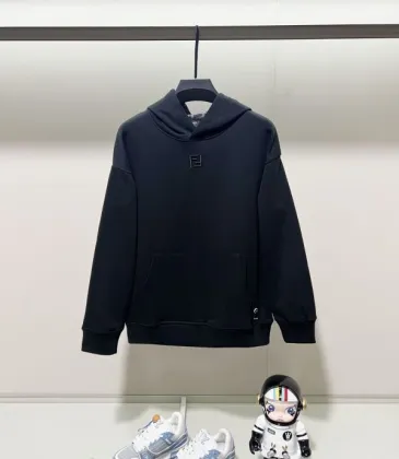 Fendi - Inspired Black Hoodie With Signature Logo Detailing #A54441