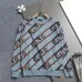 Fendi Inspired Light Blue Crew Neck Sweatshirt with Brown Chain Pattern #A54357