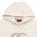 Gucci Cream Hoodie With Iconic Double G And Brand Logo Embroidered Design #A54427