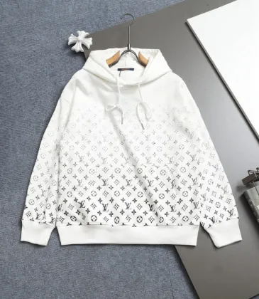Louis Vuitton Hoodies for MEN Black/White 420g #A54517
