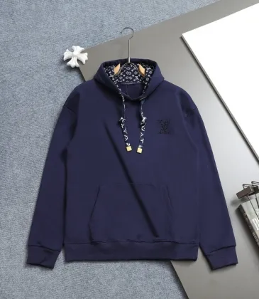 Louis Vuitton Hoodies for MEN Blue/White #A54521
