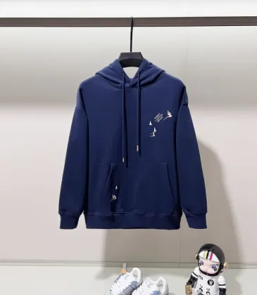 Louis Vuitton Hoodies for MEN Blue/White #A54728