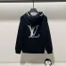 Luxurious Louis Vuitton Style Cream Hoodie with Exquisite Embroidery #A54440