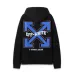 Off - White Black Hoodie With Colorful Embroidered Logo for Streetwear Fans #A54451