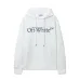 Off - White Classic Logo Print White Hoodie for Fashion Enthusiasts #A54446