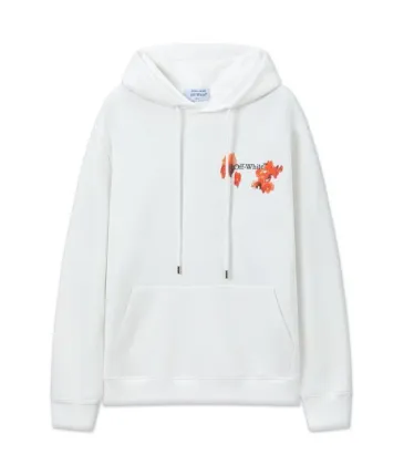 Off - White White Hoodie With Colorful Abstract Arrow Graphic Design #A54449