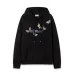 Off - White White Hoodie With Colorful Butterfly And Brand Logo Print #A54452