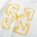 Stylish Off - White White Hoodie with Eye - Catching Yellow Logo Embellishment #A54448