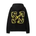 Stylish Off - White White Hoodie with Eye - Catching Yellow Logo Embellishment #A54448
