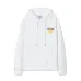 Stylish Off - White White Hoodie with Eye - Catching Yellow Logo Embellishment #A54448