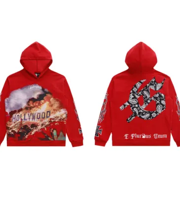 Godspeed Red/Black Hoodie With Hollywood Graphic And Intricate Back Design #A54413