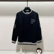 Prada Hoodies for MEN Black/White 420g #A54513