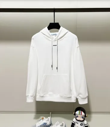 Prada Hoodies for MEN Black/White 420g #A54514