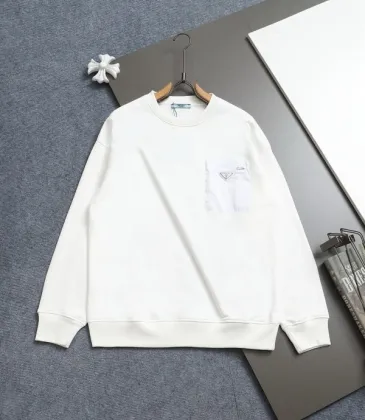 Prada Hoodies for MEN Black/White #A54511