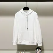 Stylish Prada White/Black Hoodie With Classic Logo Design #A54439