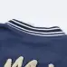 Amiri Navy Blue Varsity Jacket With Embroidered Logo And Striped Details #A54437