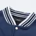 Amiri Navy Blue Varsity Jacket With Embroidered Logo And Striped Details #A54437