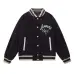 Amiri Navy Blue Varsity Jacket With Embroidered Logo And Striped Details #A54437